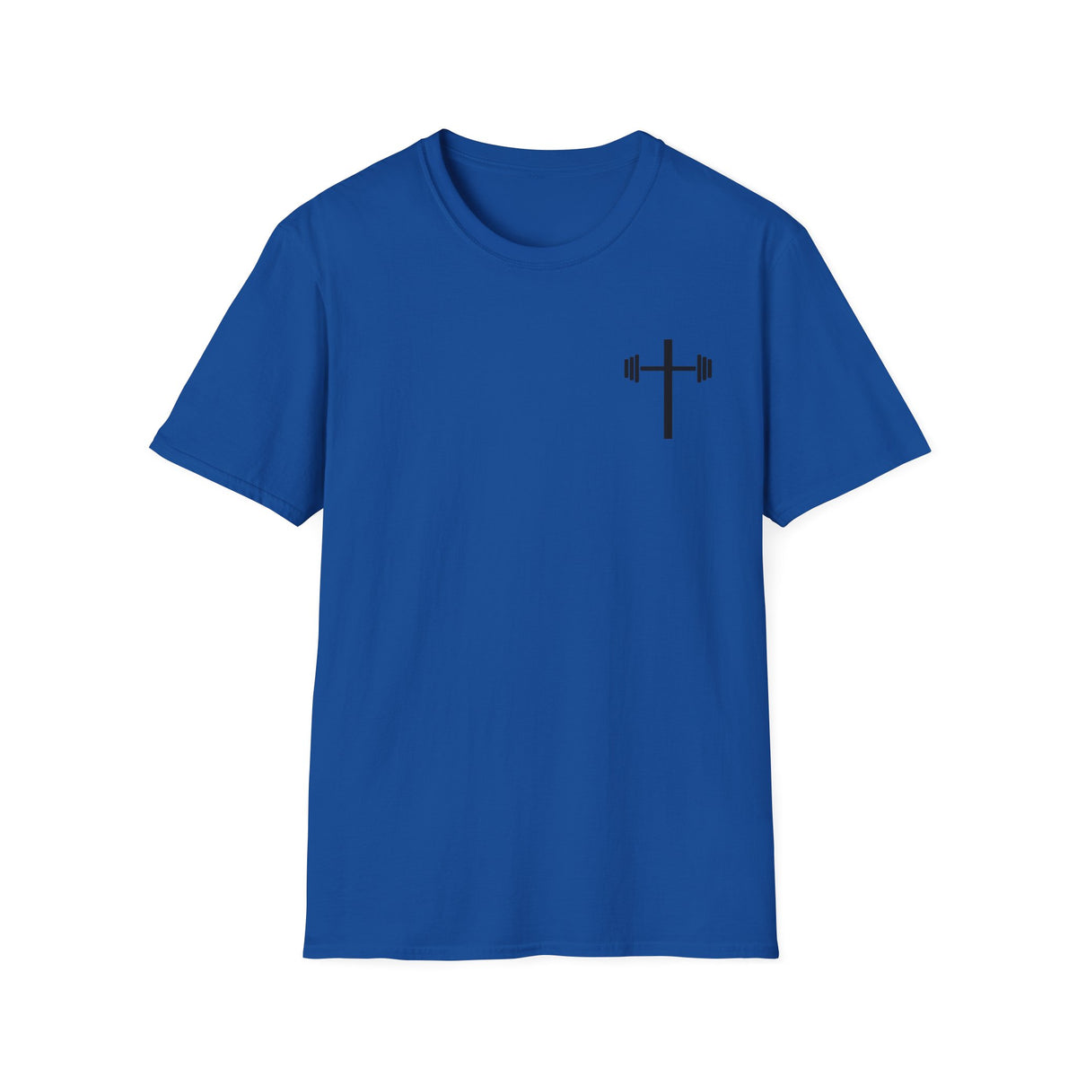 Jesus Strong Cross Barbell T-Shirt