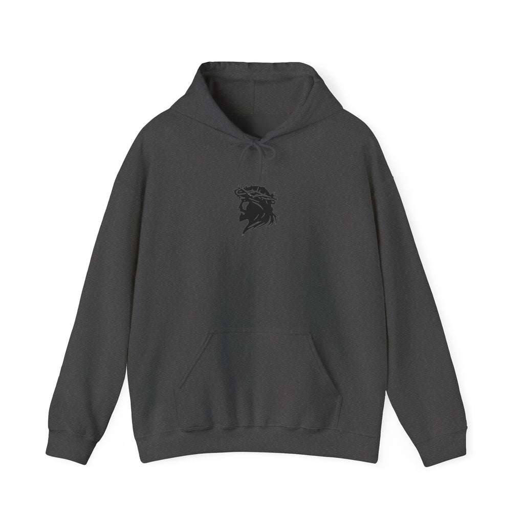 Jesus Christ Hoodie — Gothic Lion Crest Religious Pullover