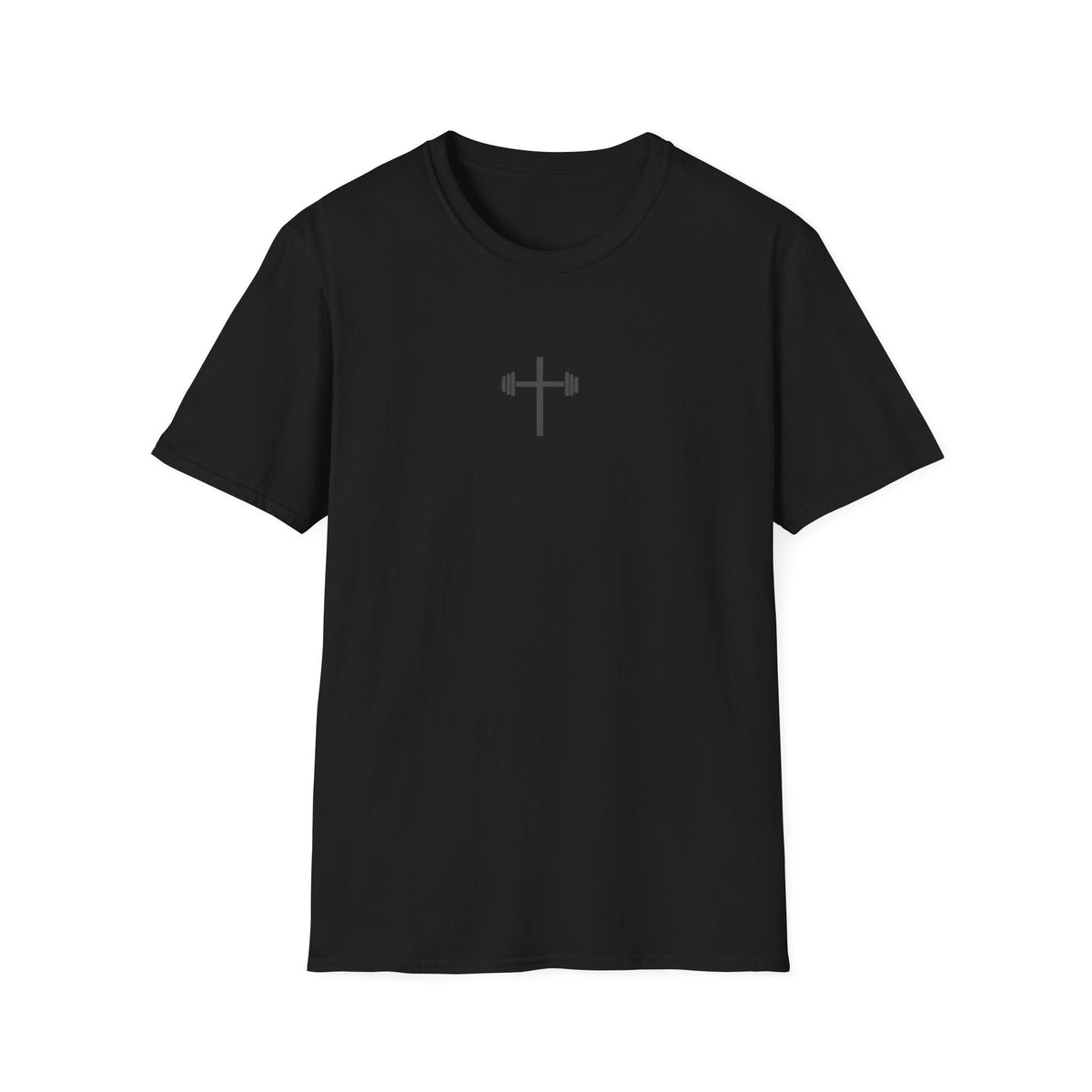 God Strong Cross Weightlifting T-Shirt