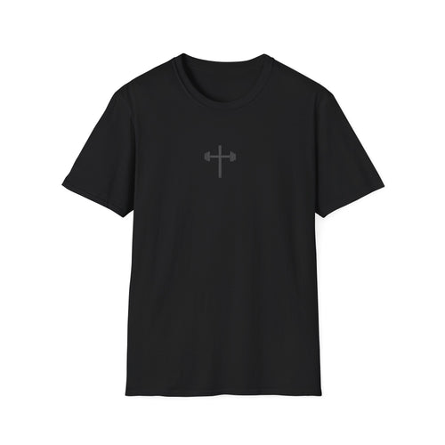 God Strong Cross Weightlifting T-Shirt