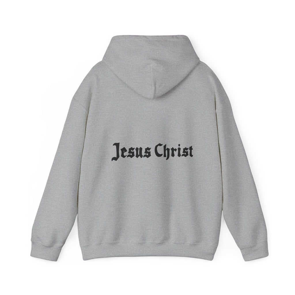 Jesus Christ Hoodie — Gothic Lion Crest Religious Pullover
