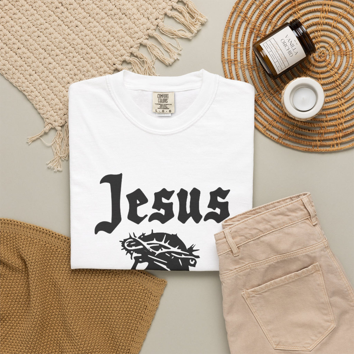 Jesus Christ Graphic T‑Shirt — Crown of Thorns Faith Tee