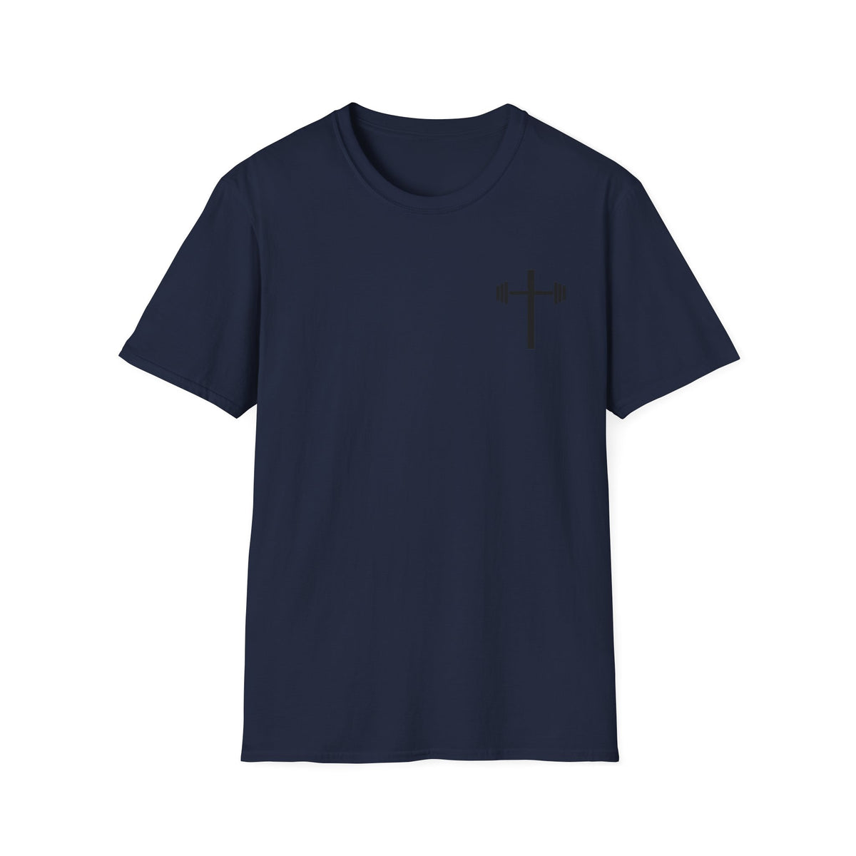 Jesus Strong Cross Barbell T-Shirt