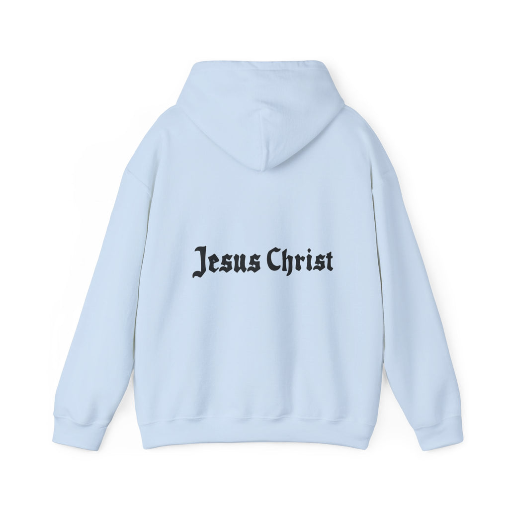 Jesus Christ Hoodie — Gothic Lion Crest Religious Pullover