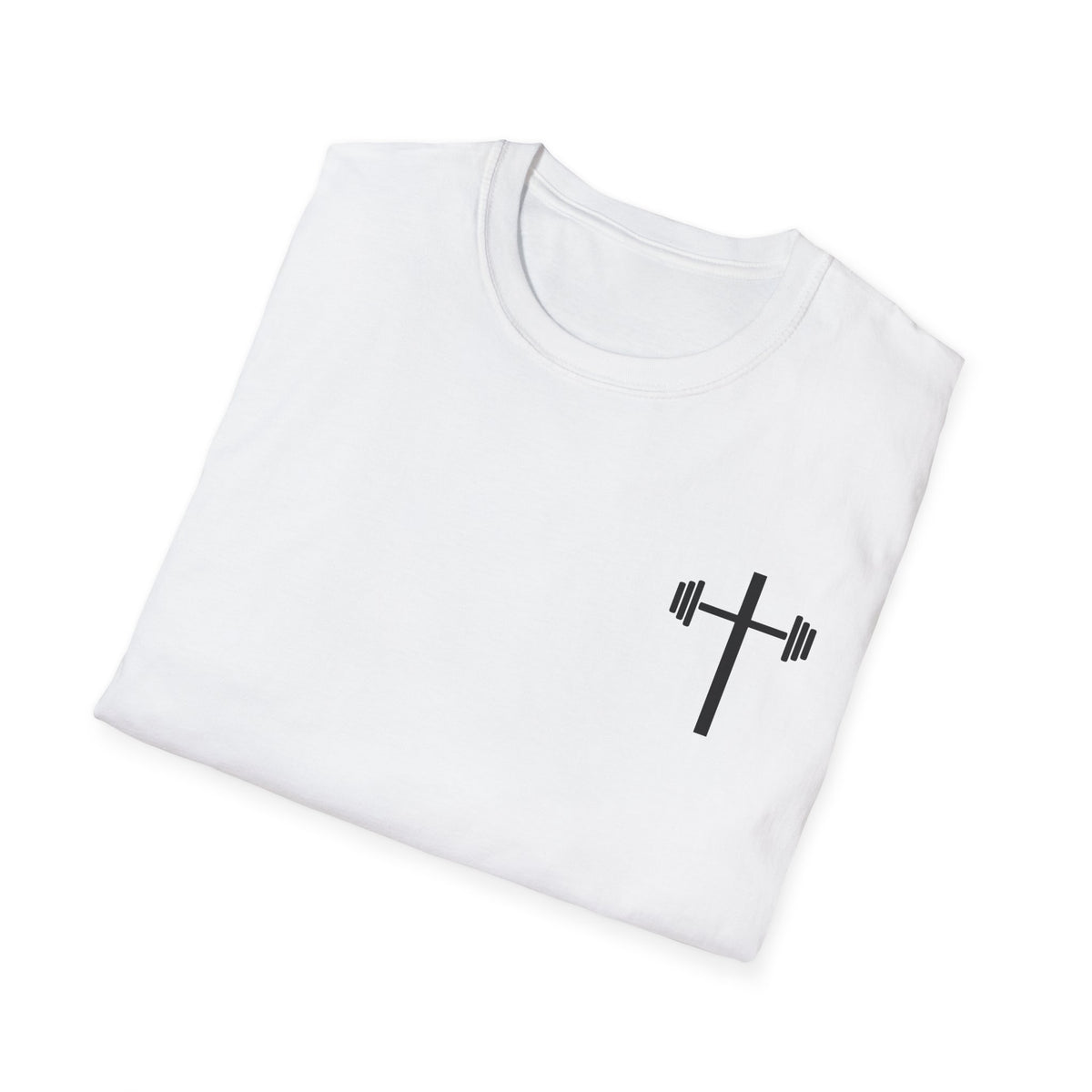 Jesus Strong Cross Barbell T-Shirt