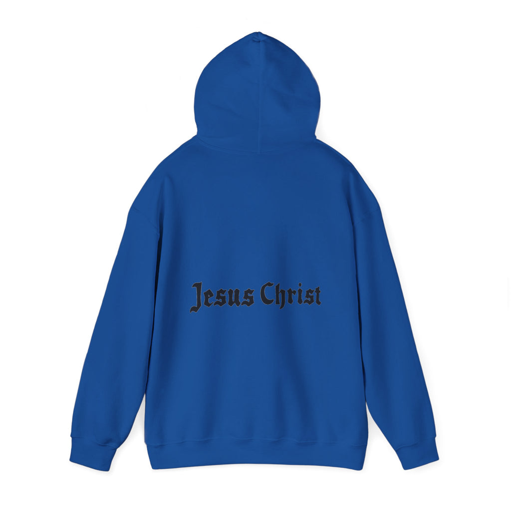 Jesus Christ Hoodie — Gothic Lion Crest Religious Pullover