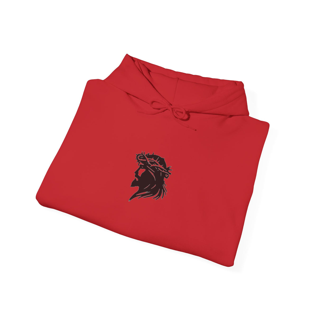 Jesus Christ Hoodie — Gothic Lion Crest Religious Pullover