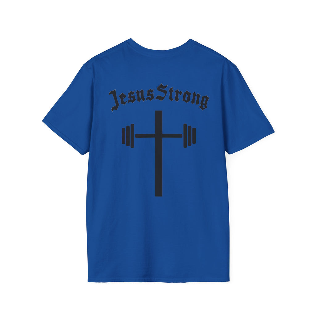 Jesus Strong Cross Barbell T-Shirt