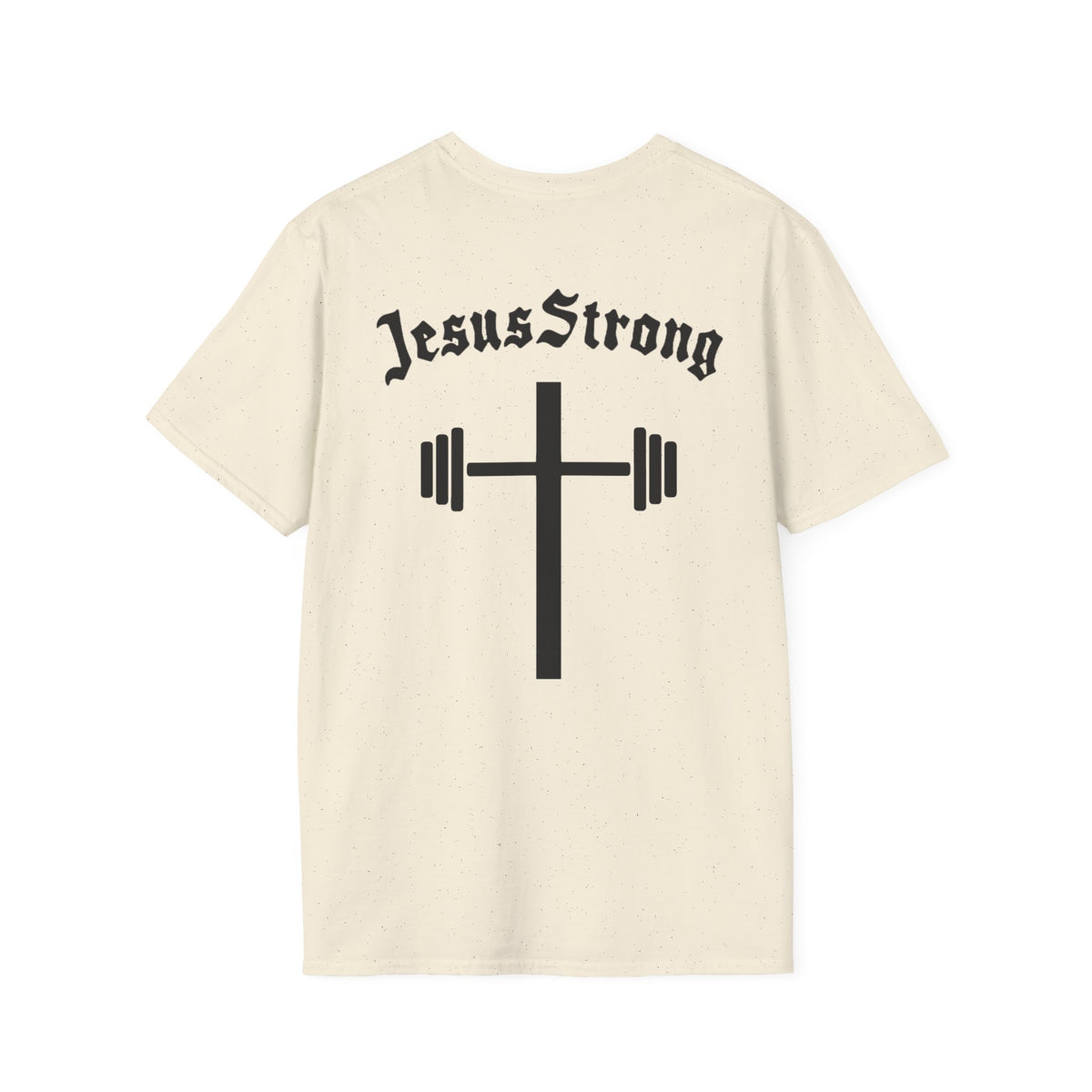 Jesus Strong Cross Barbell T-Shirt