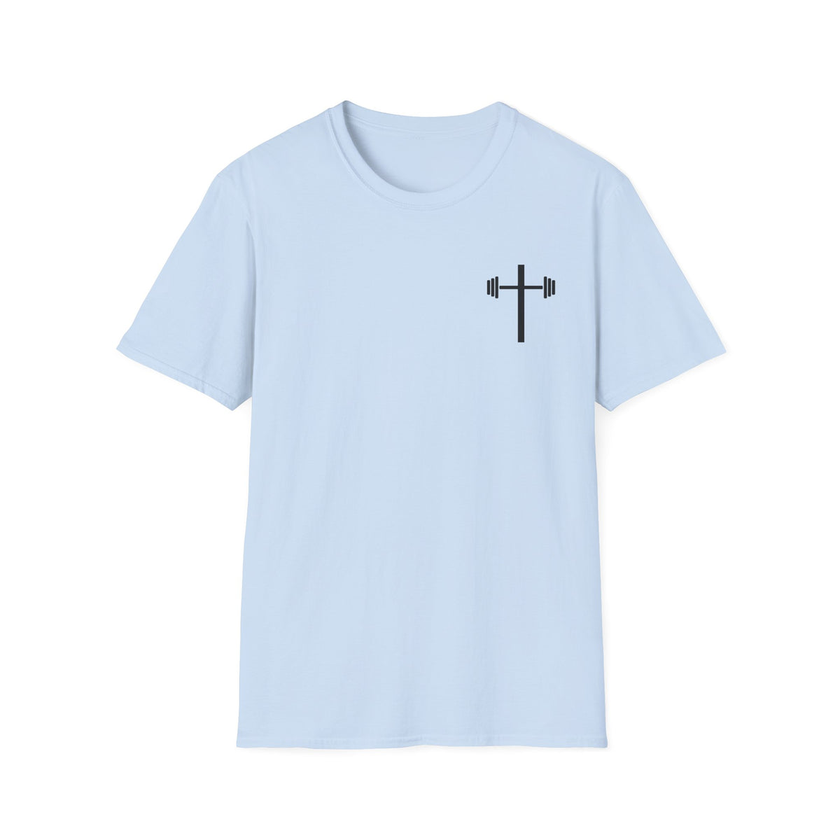 Jesus Strong Cross Barbell T-Shirt