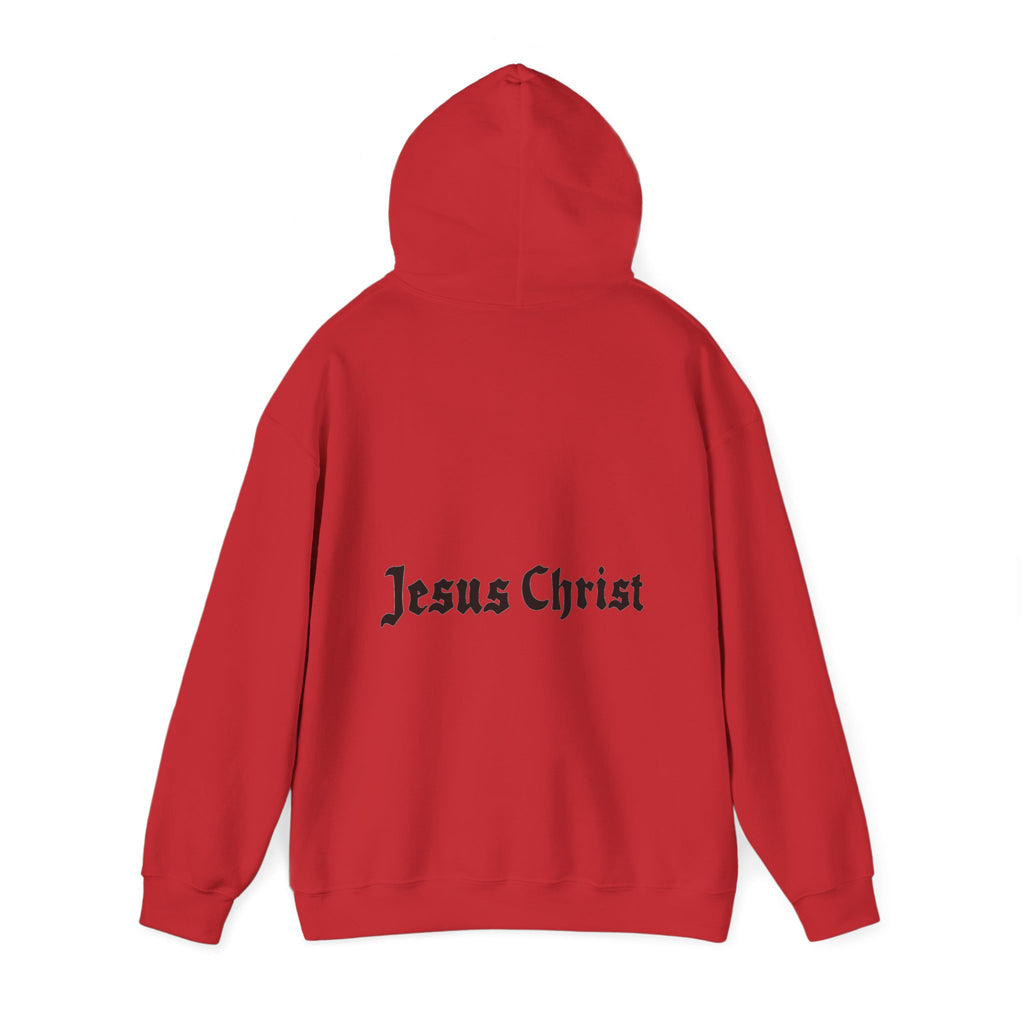 Jesus Christ Hoodie — Gothic Lion Crest Religious Pullover