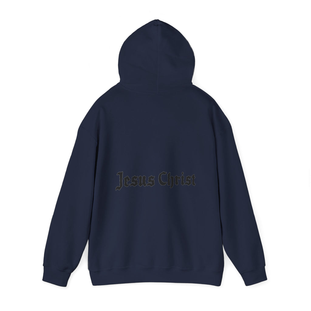 Jesus Christ Hoodie — Gothic Lion Crest Religious Pullover