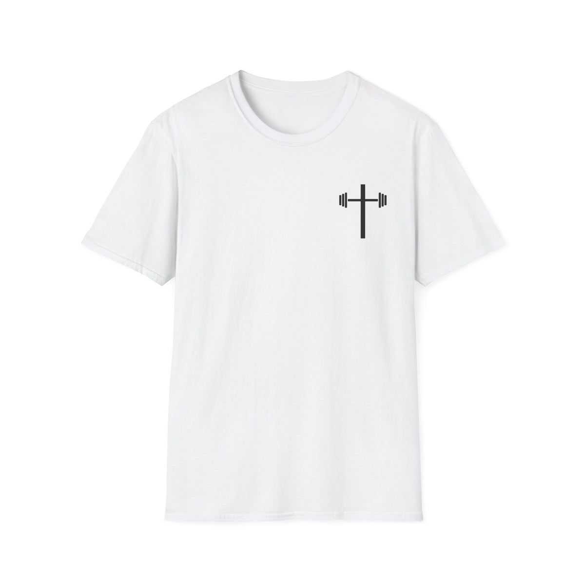 Jesus Strong Cross Barbell T-Shirt