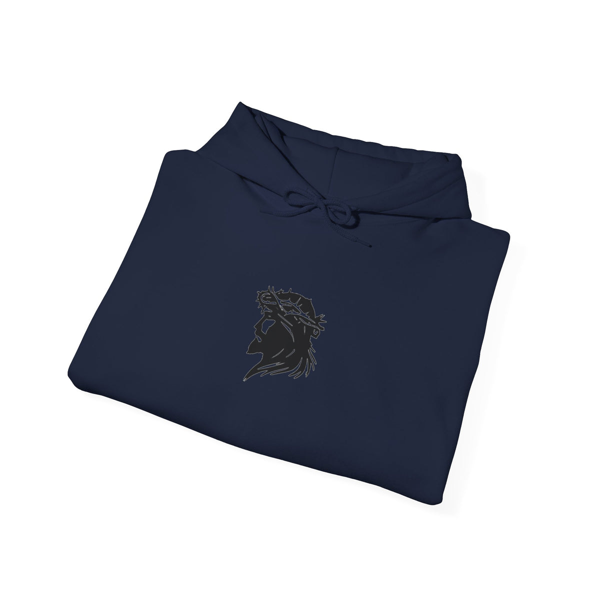 Jesus Christ Hoodie — Gothic Lion Crest Religious Pullover