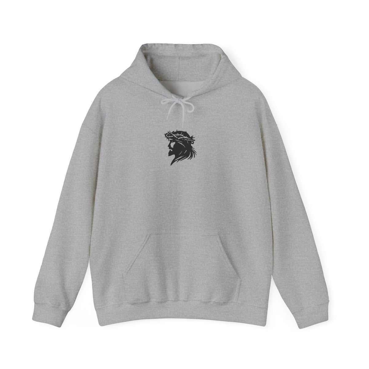 Jesus Christ Hoodie — Gothic Lion Crest Religious Pullover