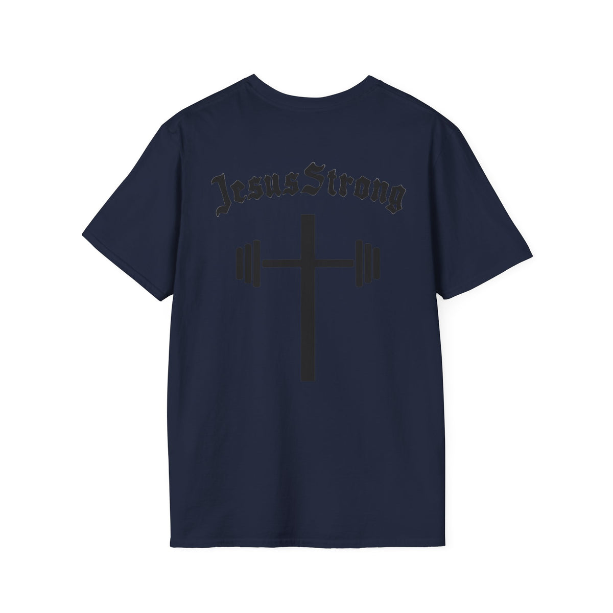 Jesus Strong Cross Barbell T-Shirt