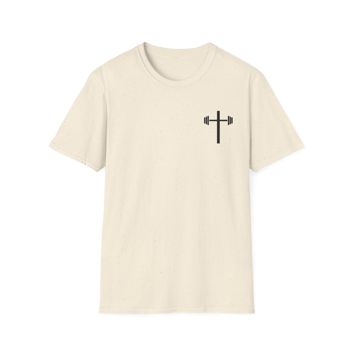 Jesus Strong Cross Barbell T-Shirt