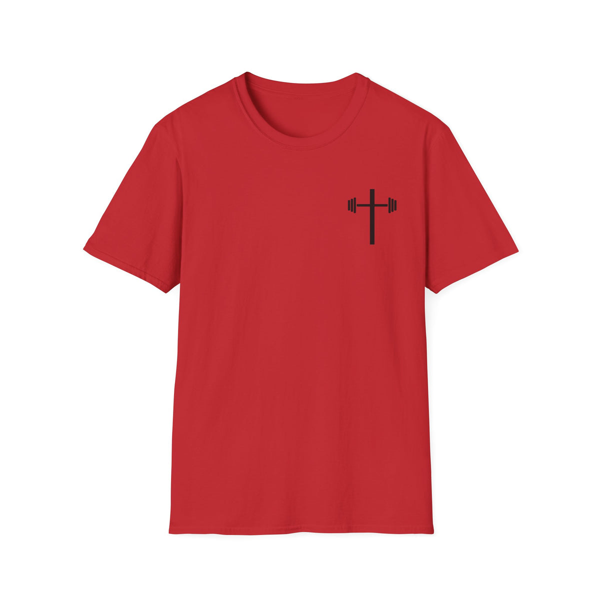 Jesus Strong Cross Barbell T-Shirt