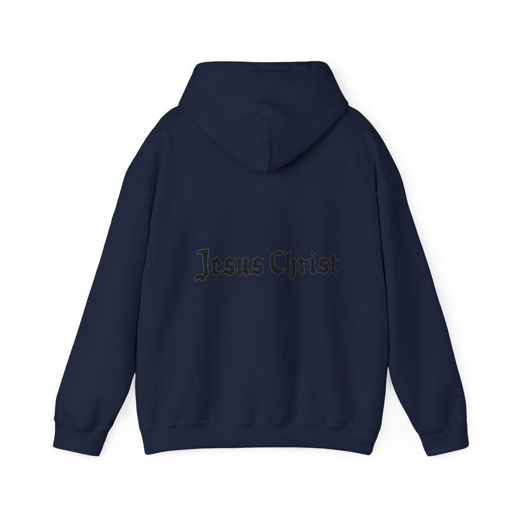 Jesus Christ Hoodie — Gothic Lion Crest Religious Pullover