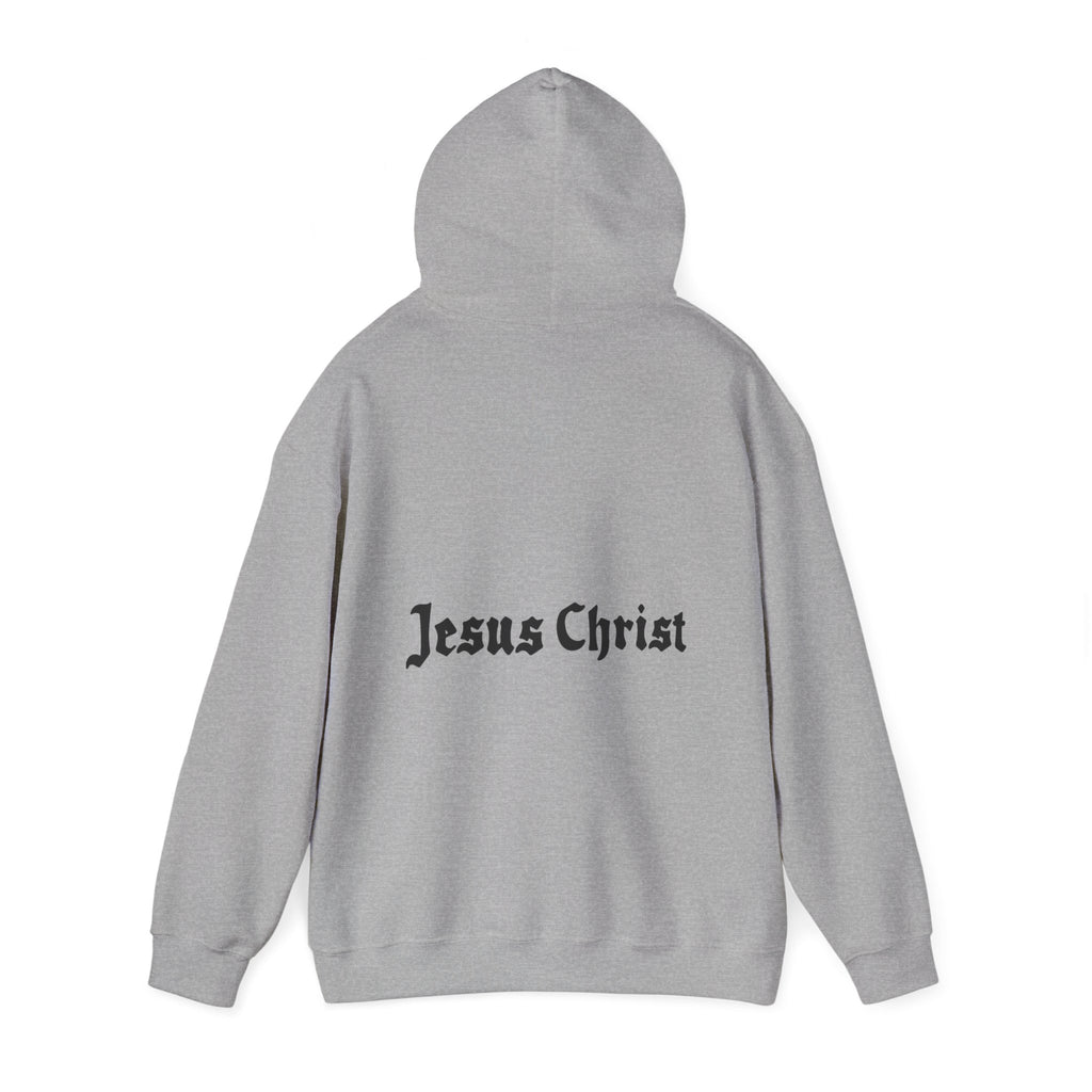 Jesus Christ Hoodie — Gothic Lion Crest Religious Pullover