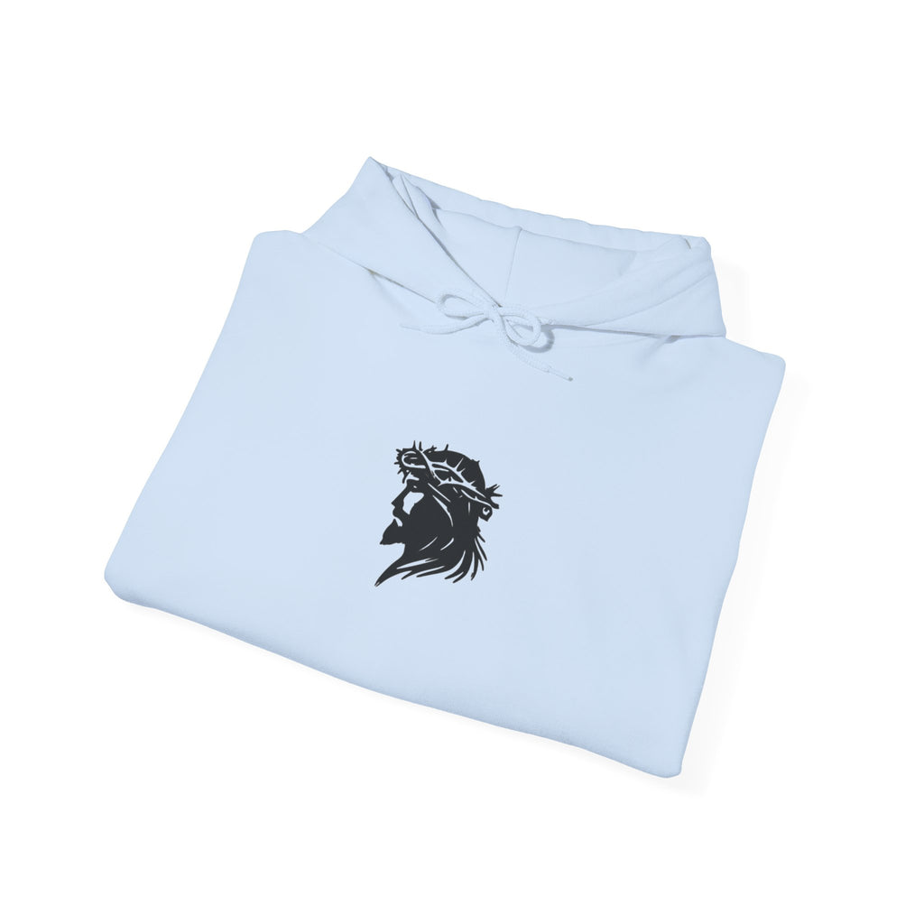 Jesus Christ Hoodie — Gothic Lion Crest Religious Pullover