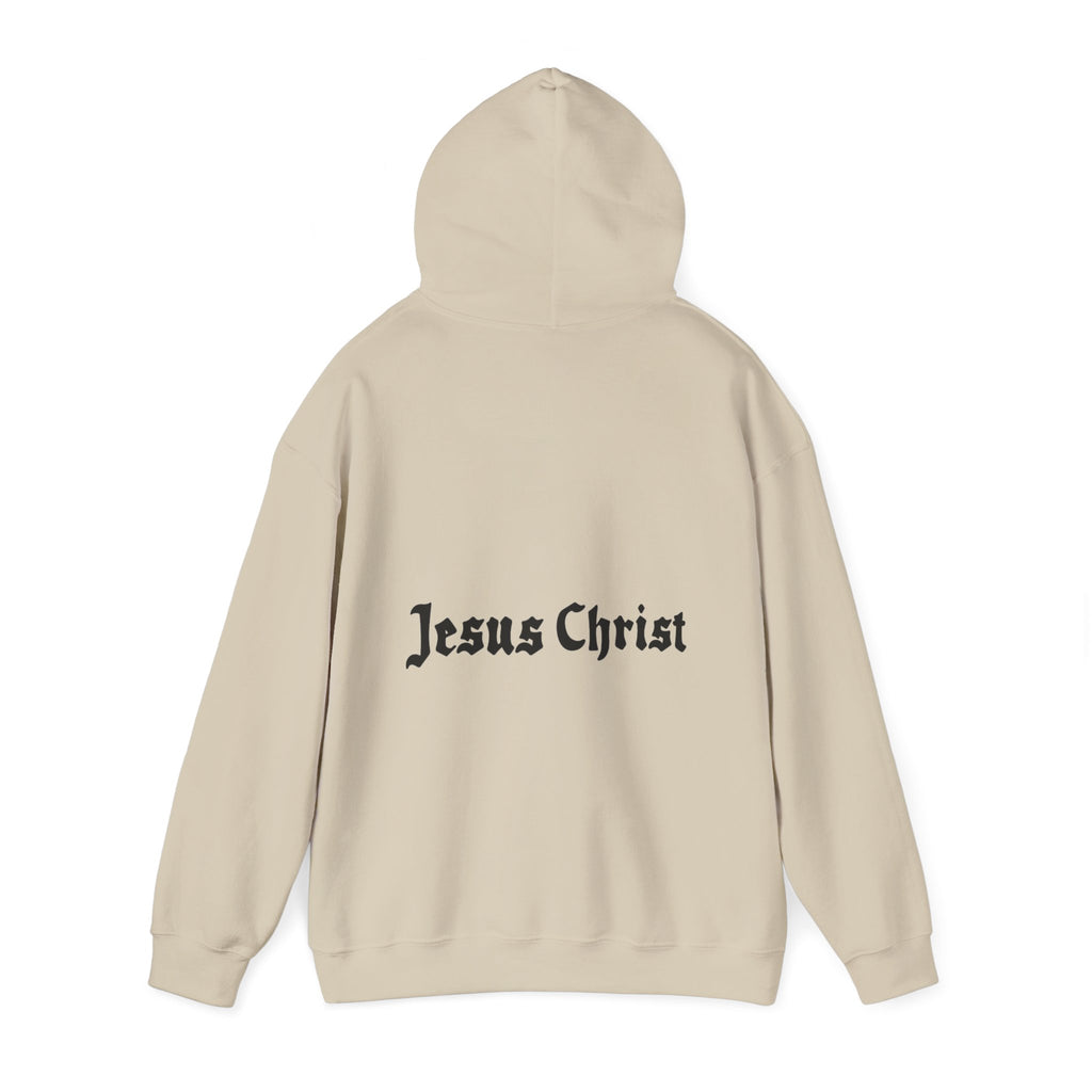 Jesus Christ Hoodie — Gothic Lion Crest Religious Pullover