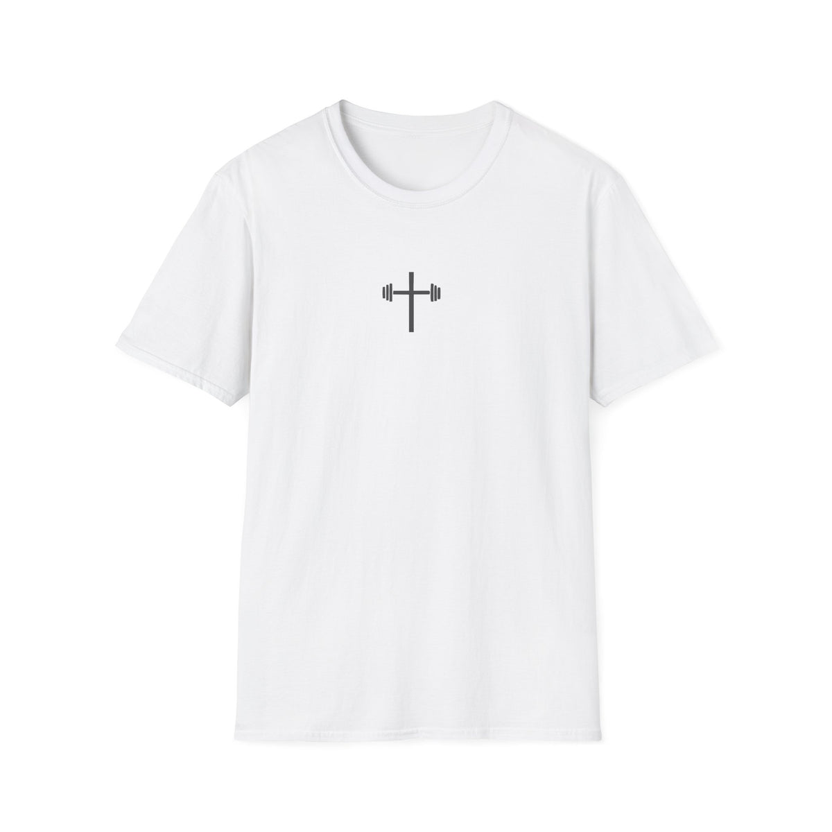 God Strong Cross Weightlifting T-Shirt