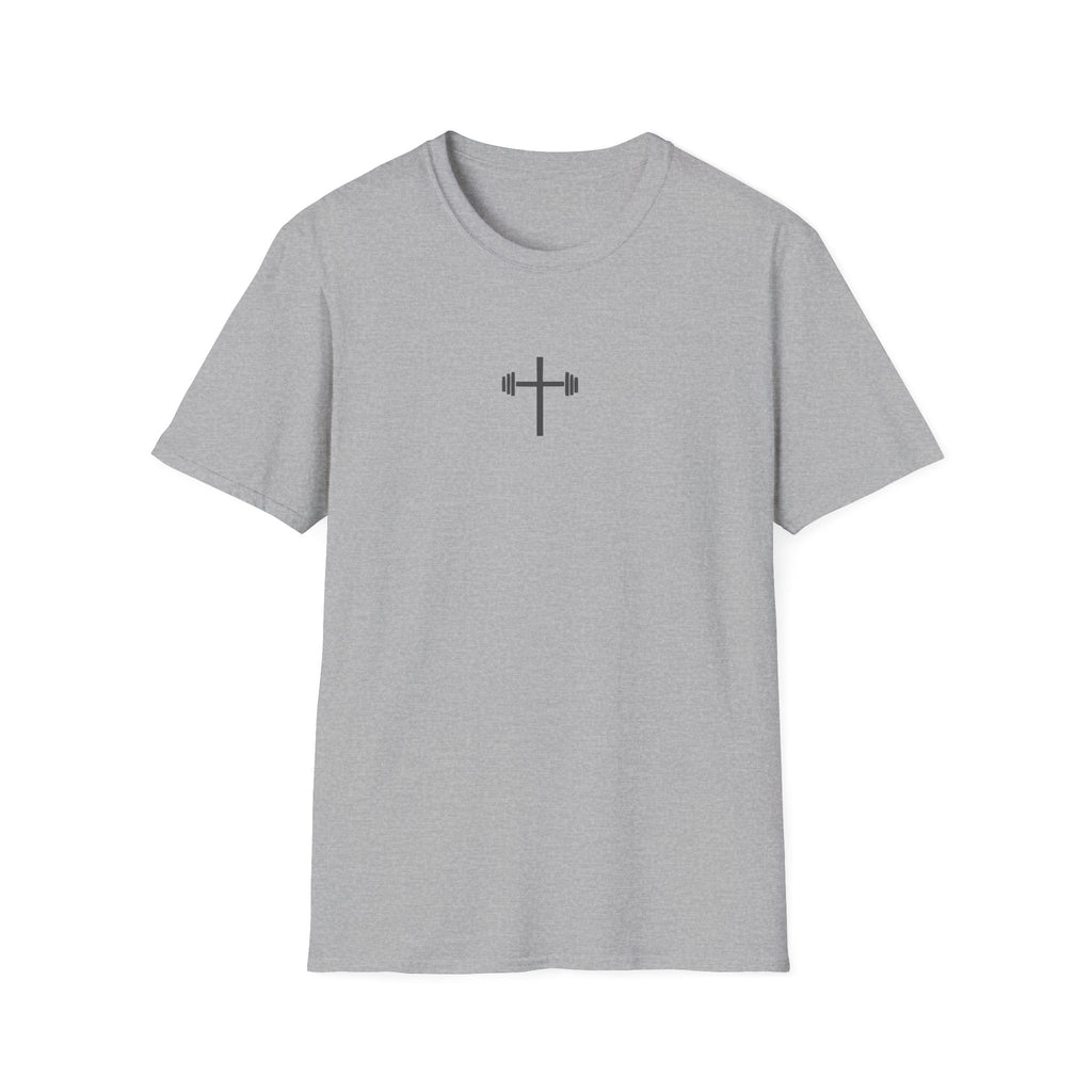 God Strong Cross Weightlifting T-Shirt