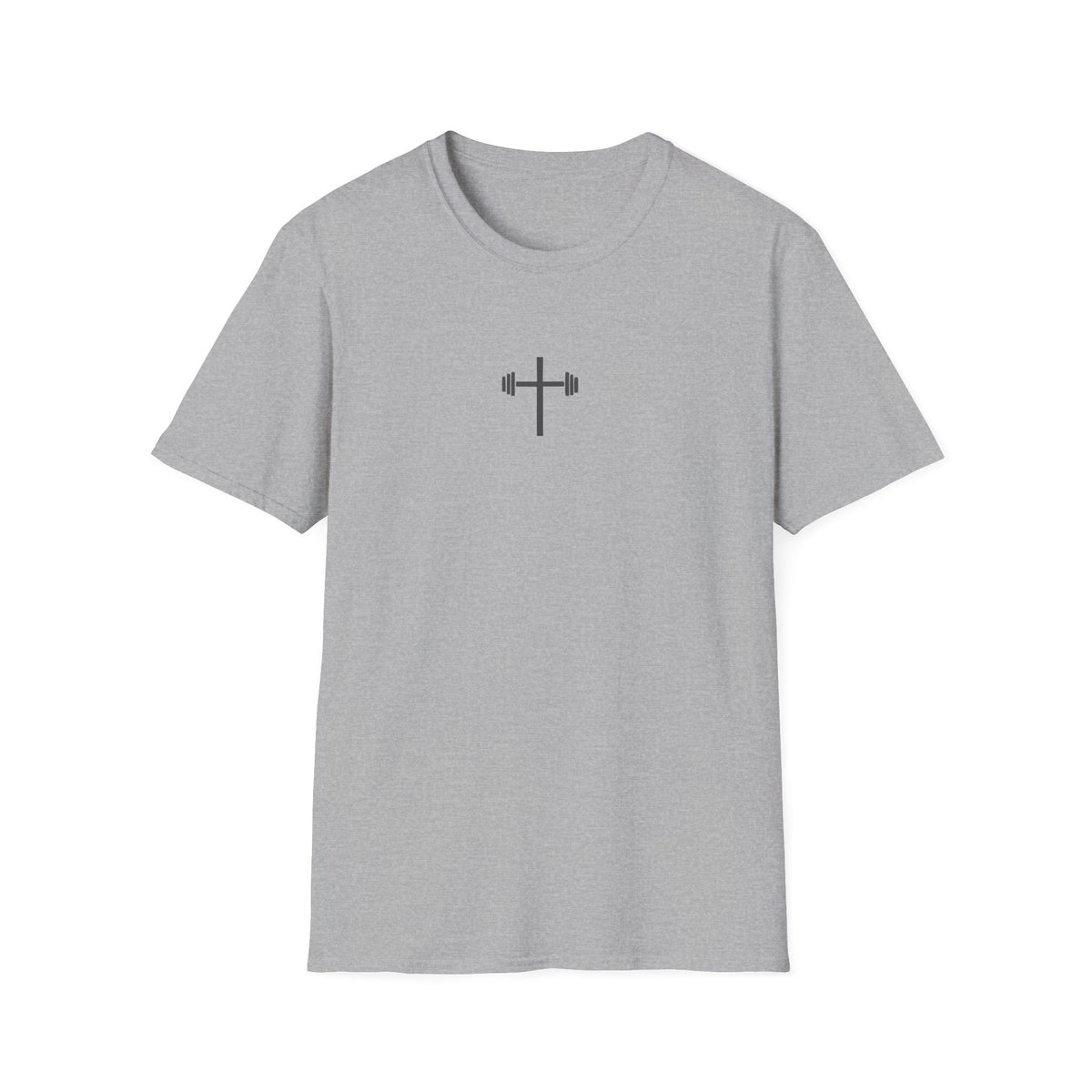 God Strong Cross Weightlifting T-Shirt